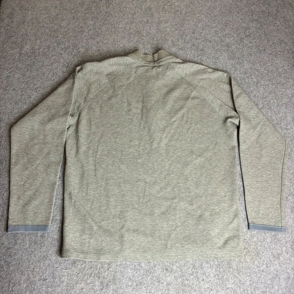 Adidas Cal Poly Basketball Men's Large Quarter Zip Pullover Gray Heathered